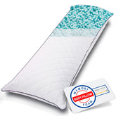 1 MIDDLE ONE front view of full 20x54 body pillow showing firm support