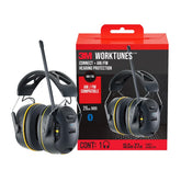 3M Safety headset front profile showing durable cups and Bluetooth benefit