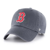 47 Brand Boston Red Sox front view showing embroidered logo and vintage navy comfort