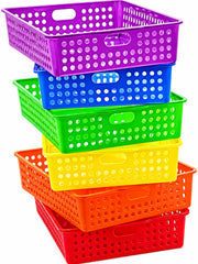 4E's Novelty frontal del paquete mostrando las seis bandejas coloridas y beneficios organizativos
