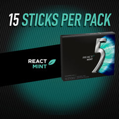 5 Gum paquete abierto con barras visibles para fácil acceso y conveniencia