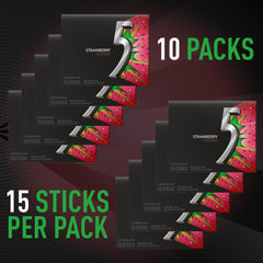 5 Gum primer plano de stick mostrando textura resistente y sabor