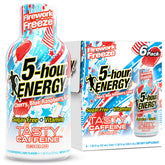 5-hour ENERGY botella frontal mostrando sabor Firework Freeze y conveniencia inmediata