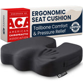 5 STARS UNITED front view of cushion showing U-shape and cover for comfort