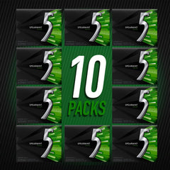 5 Gum paquete abierto con 15 piezas listo para compartir y usar