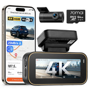 70mai A810 Lite front view showing compact design and clear lens