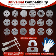 8MILELAKE top-down view of 18 adapters organized for broad vehicle coverage