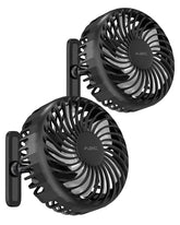 A2C front view of both fans showing compact design and portable cooling benefit