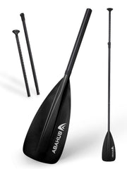 Abahub paddle front packaging showing paddle and benefits of portability
