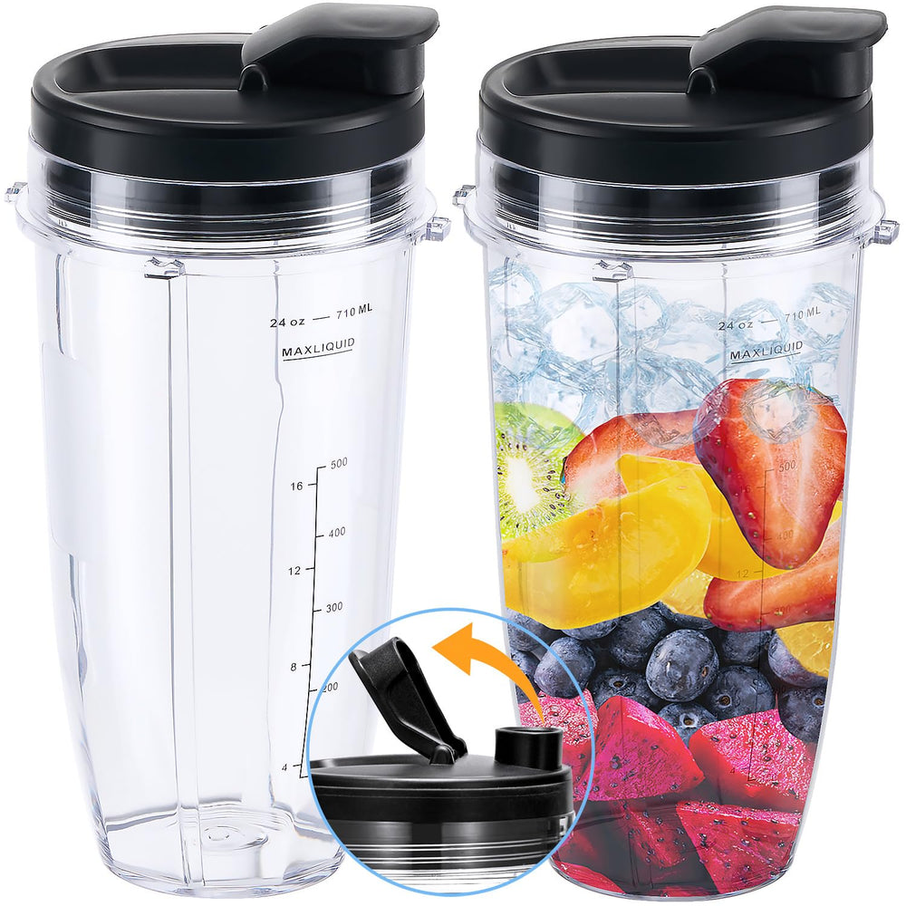 ABTER vaso 24oz frontal, reemplazo claro y resistente