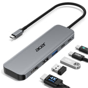 Acer hub frontal mostrando puertos para organizar conexiones