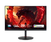 Acer Nitro XV272U front view showing slim bezels and crisp display for immersive gaming