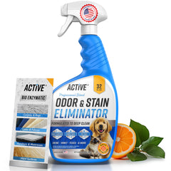 ACTIVE botella frontal 32 oz mostrando tamaño y diseño práctico