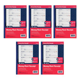 Adams front cover of bound receipt book showing durable wraparound cover and brand