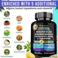 Adndale detalle de etiqueta con ingredientes clave y garantía de pureza