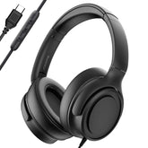 ADOOPE auriculares frontal negro mostrando diseño y confort