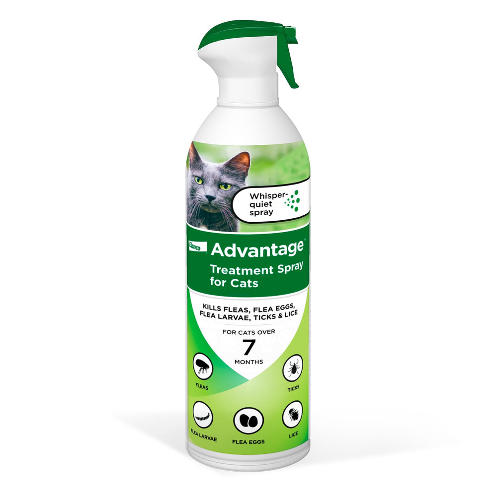 Advantage aerosol frente del envase mostrando tamaño 8 oz y beneficios