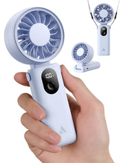 Aecooly ventilador frontal mostrando diseño compacto y botón de control, facilidad de manejo