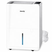 AEOCKY vista frontal del deshumidificador, potencia visible y facilidad de uso