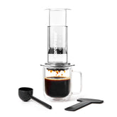 AeroPress clear front view showing full brewer and visual control advantage
