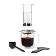 AeroPress clear front view showing full brewer and visual control advantage