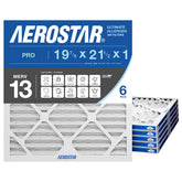 Aerostar filtro frontal en empaque mostrando seis unidades y fácil reposición