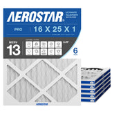 Aerostar front packaging 6 pack showing filters and fit benefits