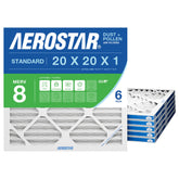 Aerostar front packaging showing six-pack and clear fit benefits
