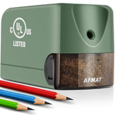 AFMAT PS105 front view showing compact housing and sharpening slot for classroom efficiency