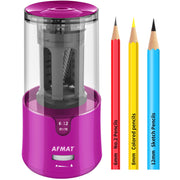 AFMAT PS91 front view showing compact design and power adapter included for fast sharpening