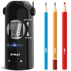 AFMAT PSX5 front view showing compact design and clear shaving receptacle benefit convenience