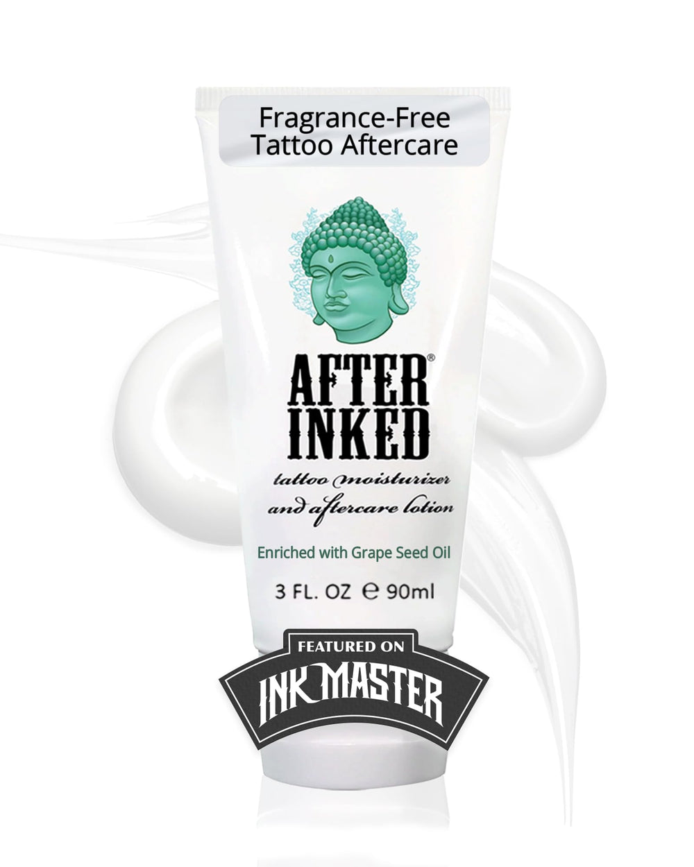 After Inked tubo 3oz frente mostrando envase y practicidad
