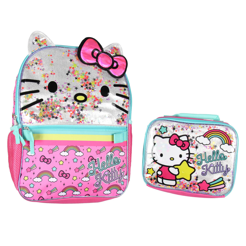 AI ACCESSORY INNOVATIONS mochila frontal Hello Kitty con estrellas móviles, atractivo visual