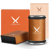 AIERLIAN vista frontal del kit mostrando discos y base, ofrece afilado consistente