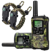 Aikmi front view showing walkie talkies pack and camo design for confident play