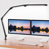 AILBTON lamp clamp front view showing sturdy attachment and space-saving benefit