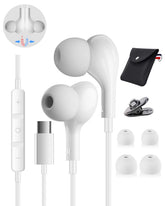 AILZPXX vista frontal del paquete mostrando auriculares y accesorios, conveniencia de inicio