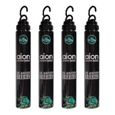 Aion packaging front view showing four-unit outdoor mosquito barrier with clear benefits