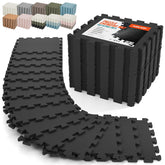 AIRHOP front packaging showing the full 18-piece foam tile kit and benefits