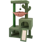 AIWIKIDE front view of cactus tower showing condos and perch for multi-level play