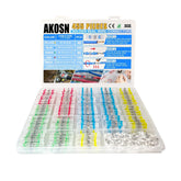 AKOSN empaque frontal mostrando kit completo y beneficios de organización