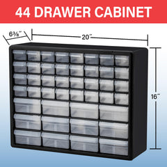 Akro-Mils large drawer open showing storage depth and easy access
