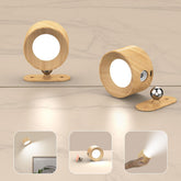 AKSDA front view of the pair showing sleek cordless bedside lighting and convenience