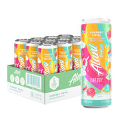 Alani Nu front packaging showing Sherbet Swirl and zero sugar benefit