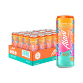 Alani Nu Orange Kiss front can showing bright orange label and energizing appeal