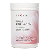 Alaya Naturals front label showing product name and servings, clear packaging benefit