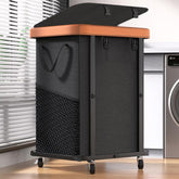 alentar front view closed lid showing sleek black design and durable storage benefit