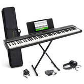 Alesis Recital Play front view showing speakers and controls for easy setup