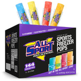 All Sport front box showing 144-count pack and flavors for team stocking