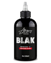 Allegory BLAK botella frontal 8 oz muestra diseño y facilidad de uso